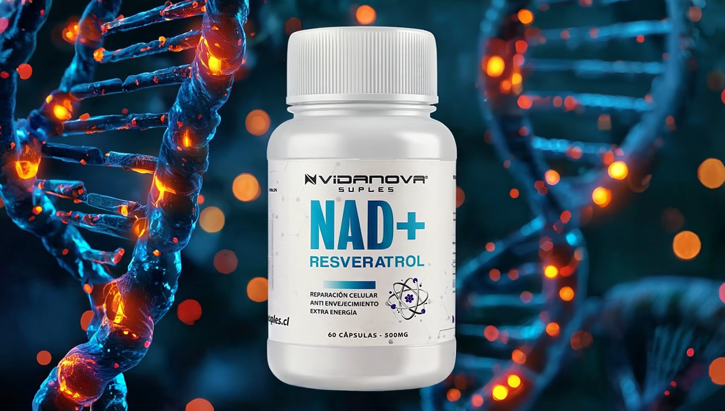 NAD+ RESVERATROL ANTIENVEJECIMIENTO 60 caps