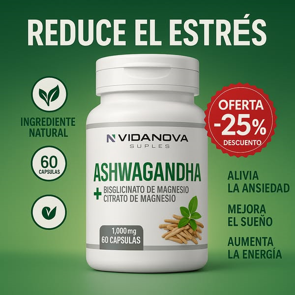 Ashwagandha + Magnesio, 60 CAPS