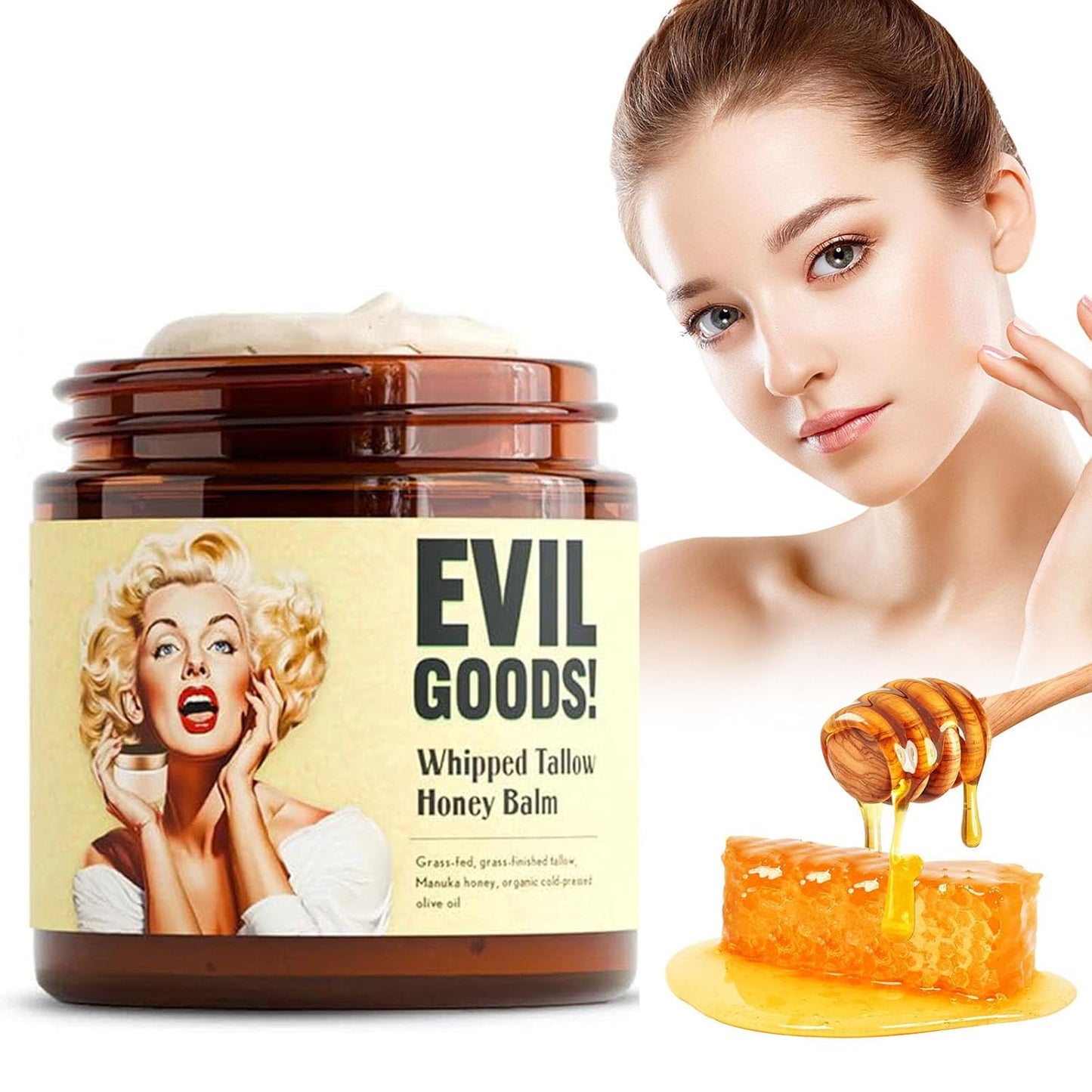 CREMA FACIAL EVIL GOODS ( sebo de res)