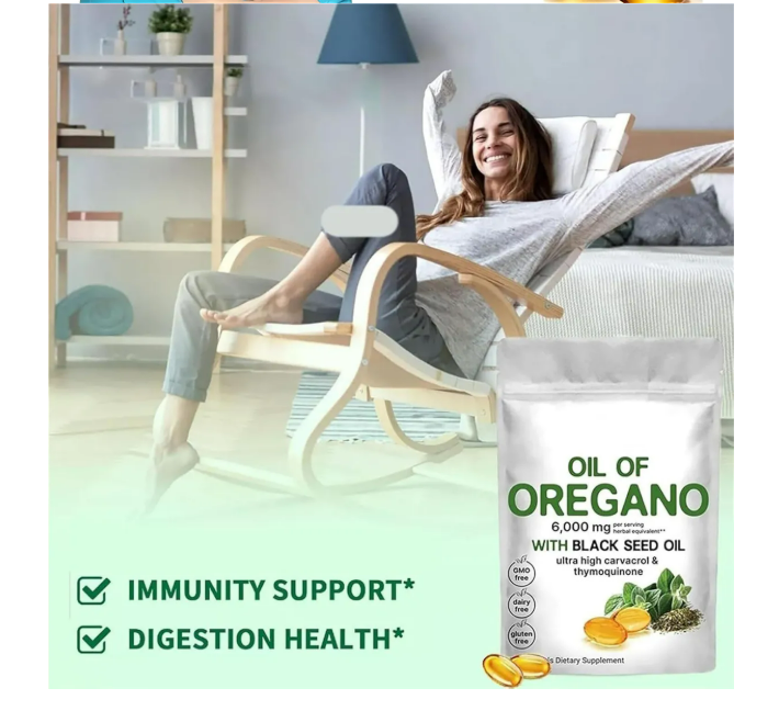 Aceite De Orégano antiparásitos 60 capsulas